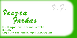 veszta farkas business card